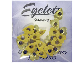 ScrapArts Eyelets 3/16 Heart 25 pc - Dijon Yellow