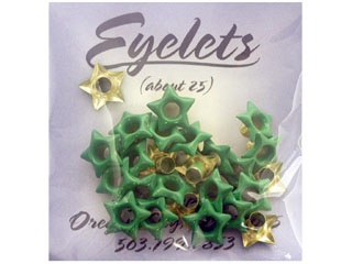 ScrapArts Eyelets 3/16 Star 25 pc - Grassland