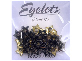 ScrapArts Eyelets 3/16 Star 25 pc - Jazz Black