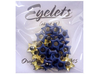 ScrapArts Eyelets 3/16 Star 25 pc - Ocean Blue