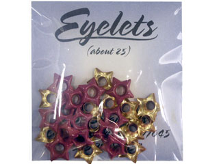 ScrapArts Eyelets 3/16 Star 25 pc - Rosie Pink