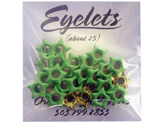 ScrapArts Eyelets 3/16 Star 25 pc - Spring Green