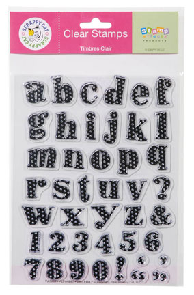Scrappy Cat Clear Stamps - PJ Party Alphabet