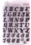 Scrappy Cat Clear Stamps - Designer Floral Alphabet Set