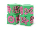 Scrappy Cat Foam Stamp Cube - Butterfly Floral