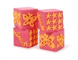 Scrappy Cat Foam Stamp Cube - Butterfly Friends