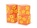 Scrappy Cat Foam Stamp Cube - Floral Backgrounds