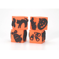Scrappy Cat Foam Stamp Cube - Halloween