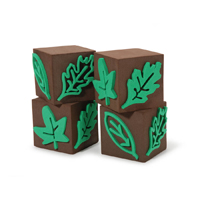 Scrappy Cat Foam Stamp Cube - Leaf Botanicals