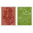 Sizzix - Texture Fades Embossing Folders - Tim Holtz - Merry Christmas & Vintage Holiday