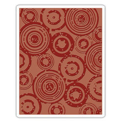 Sizzix - Texture Fades Embossing Folders - Tim Holtz - Rays & Retro Circles Set