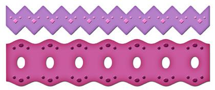 Spellbinders Die - Borderabilities Petite - Ric Rac Diamond