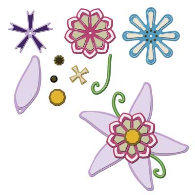 Spellbinders Die - Flower Creations 2