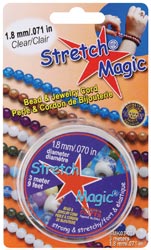 Stretch Magic Cord 1.8mm Carded Clear 3m