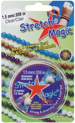 Stretch Magic Cord 1.5mm Carded Clear 4m