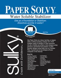 Sulky Paper Solvy Package 8.5"x 11" 12 pc