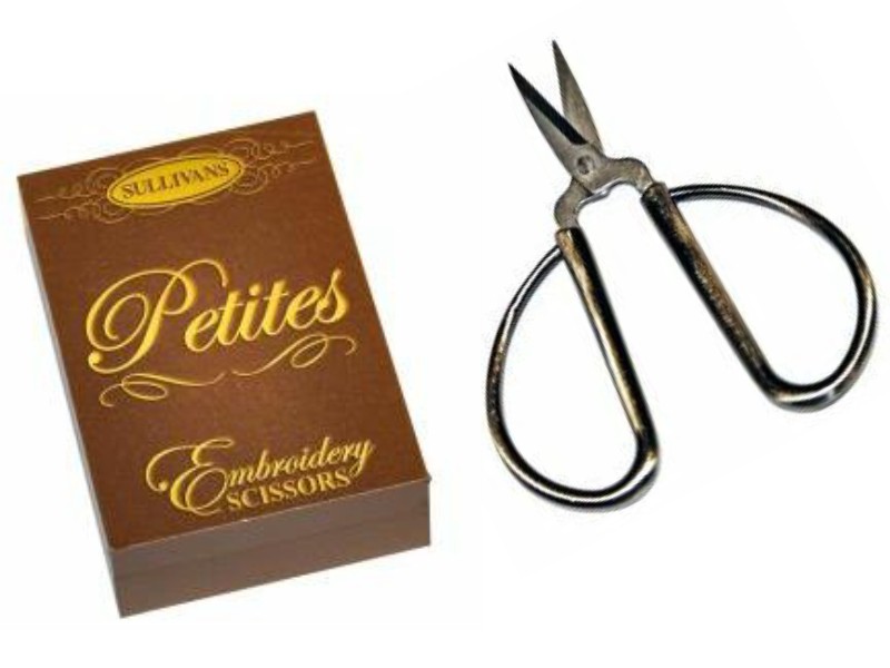 Sullivans Petites Embroidery Scissors W/Keepsake Box 2-1/4" Silver