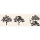 Tattered Angels Screen Prints Clear Stamps Blossom Trees 3 pc