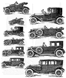 Tim Holtz Stamps - Antique Cars