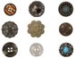 Tim Holtz Idea-Ology Accoutrements Buttons 9/pkg