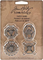 Advantus - Tim Holtz Idea-Ology Metal Faucet Knobs 4/Pkg