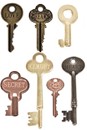 Tim Holtz Idea-ology Word Keys 7 Pc