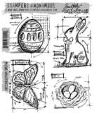 Tim Holtz Stamps - Easter Blueprint