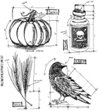 Tim Holtz Stamps - Halloween Blueprint 2