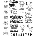 Tim Holtz Stamps - Stuff to Say