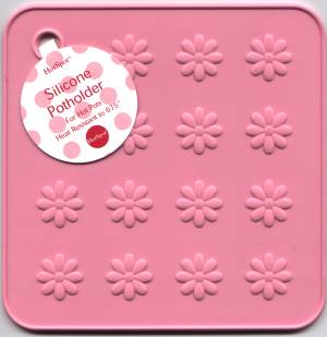 HotSpot Silicone Potholder - Pink, Daisy Design