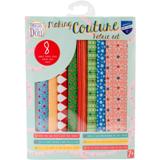Dress Your Doll Making Couture Fabric Set 8pc - Floral Squares