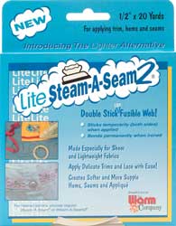 Steam-a-Seam 2 Lite Double Stick Fusible Web 1/2"
