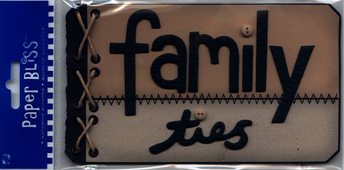 Westrim Paper Bliss 3D Titles Family Ties