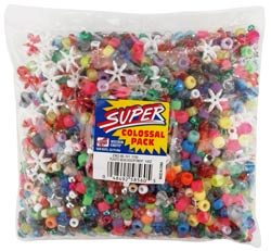 Westrim Assorted Plastic Beads 14 oz