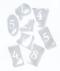 Westrim Paper Bliss Acrylic Embellishment Number Tiles