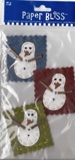 Westrim Paper Bliss Felt Christmas Embellishment - Snowboys