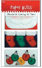 Westrim Paper Bliss Christmas Embellishment - Santa's Coming to Town