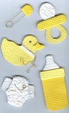 Westrim Paper Bliss Embellishment  - Baby Things Yellow