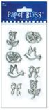 Westrim Paper Bliss Accents - Charms - Love Tokens 6 pc.