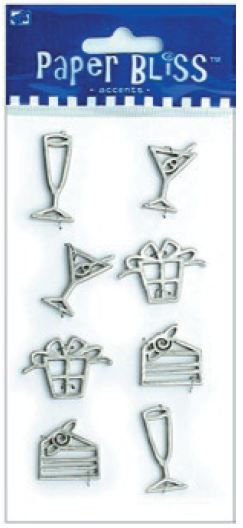 Westrim Paper Bliss Accents - Charms - Party 6 pc.