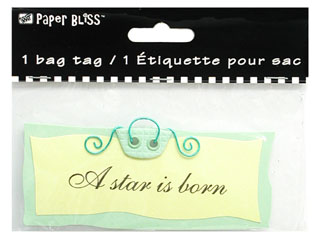 Westrim Paper Bliss Dimensional Bag Tags - A Star Born