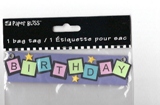 Westrim Paper Bliss Dimensional Bag Tags - Birthday