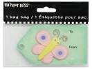 Westrim Paper Bliss Dimensional Bag Tags - Butterfly
