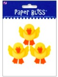 Westrim Paper Bliss Button Embellishment Duckies 3 pc