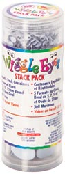 Westrim Wiggle Eyes Stack Pack Small Assortment Black 560 pc