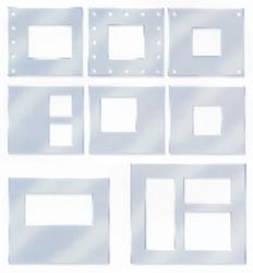 Westrim Paper Bliss Acrylic Embellishment Frames Value Pack Assorted Clear