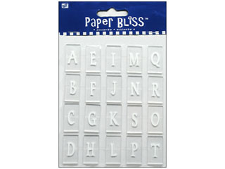 Westrim Paper Bliss Acrylic Embellishment Letter Tiles Straight Up Clear