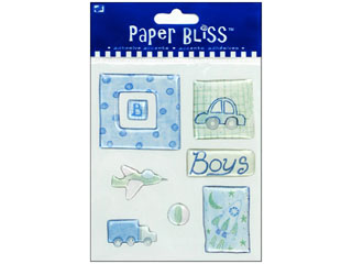Westrim Paper Bliss epoxy Stickers Boys