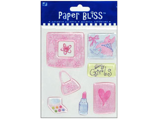 Westrim Paper Bliss epoxy Stickers Girls
