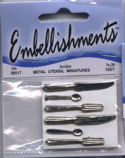 Westrim Miniature Embellishments - Silverware